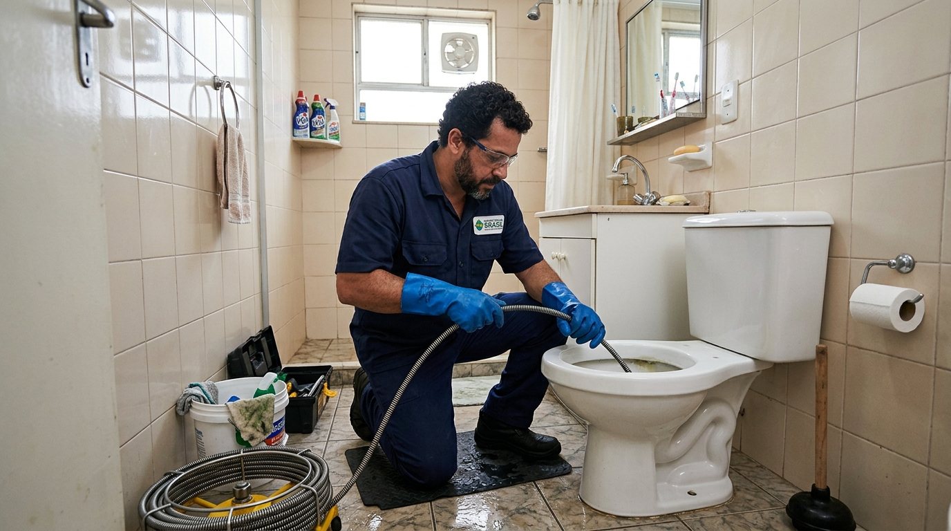 Desentupimento de Vaso com Equipamento em Santa Maria‑RS