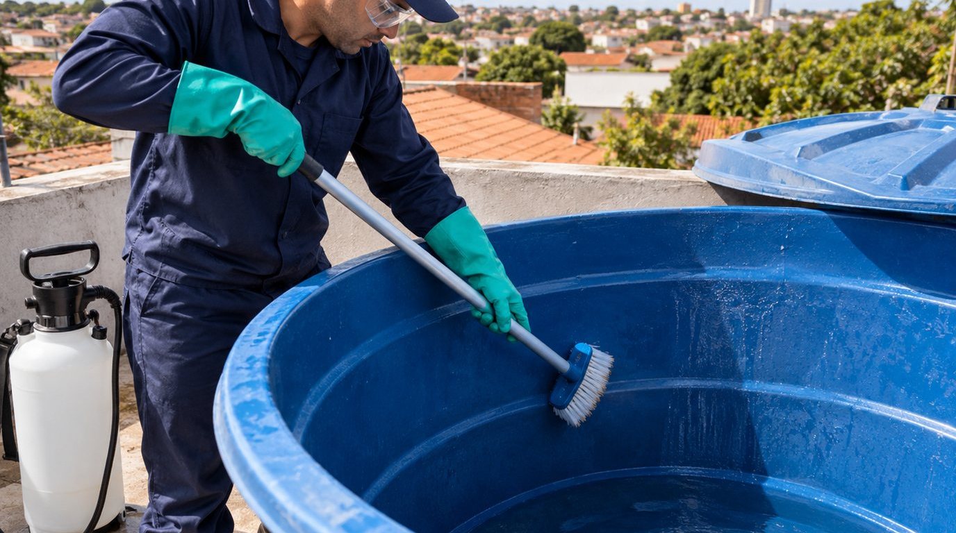 Higienização e Desinfecção da Caixa d'Água em Santa Maria‑RS