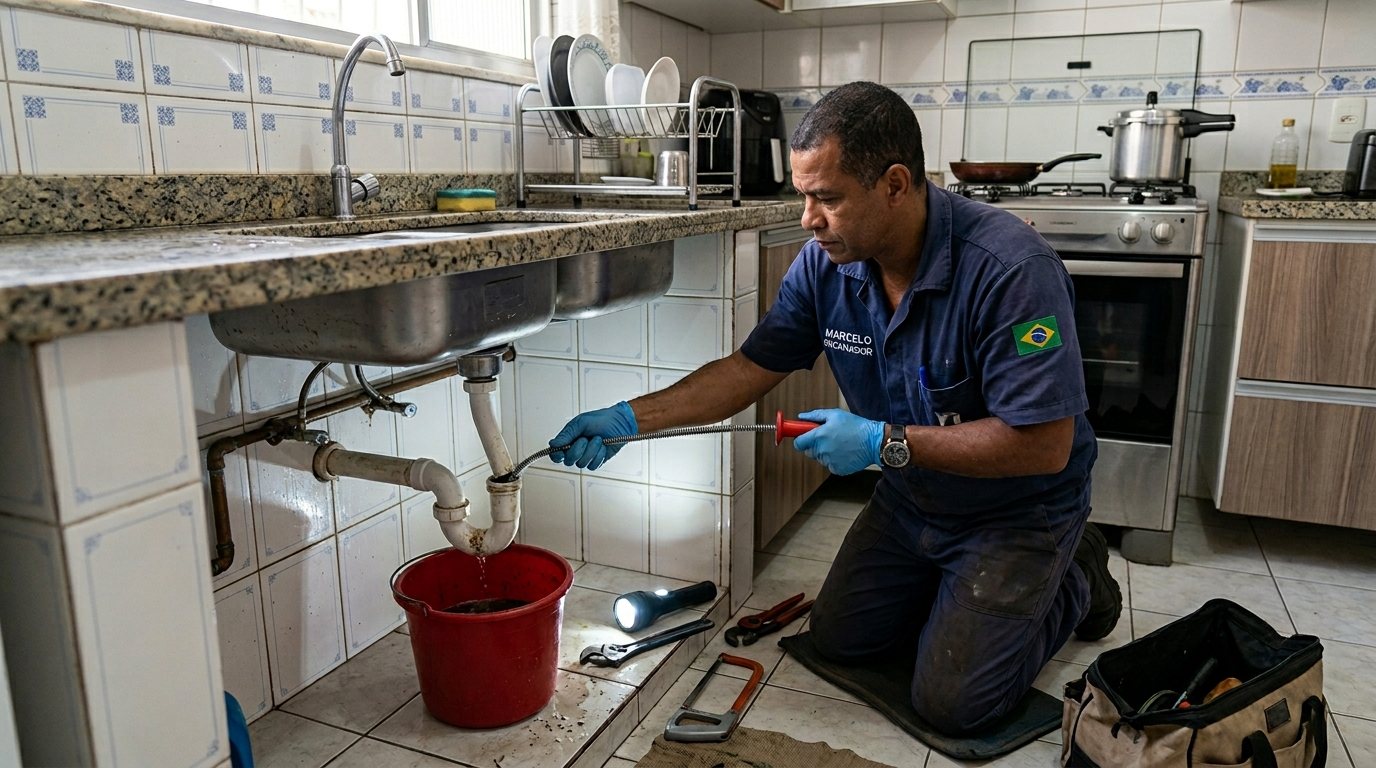 Ligação da Pia da Cozinha em Santa Maria‑RS