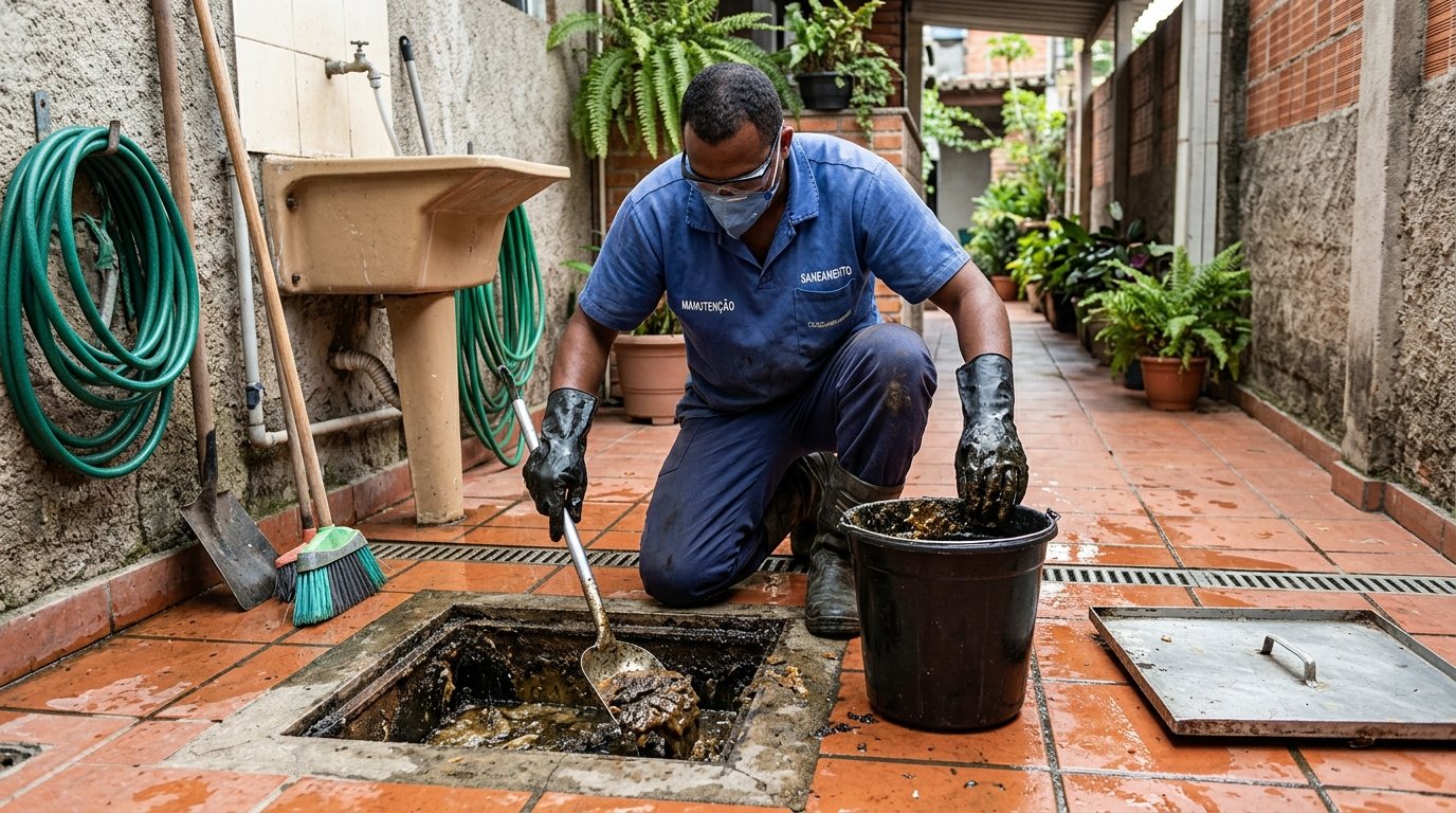 Limpeza de Caixa de Gordura Comercial em Santa Maria‑RS